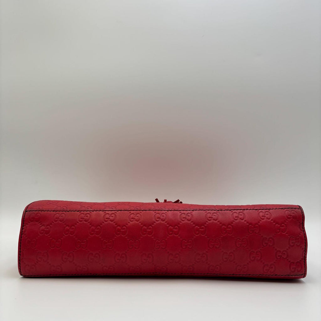 Gucci Emily Large Guccissima Horsebit Chain Shoulder Bag