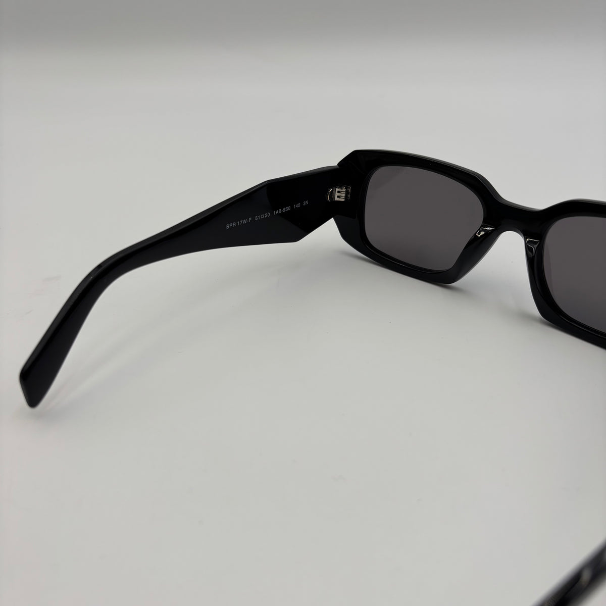 Prada Symbole PR 17W-F Black Geometric Sunglasses