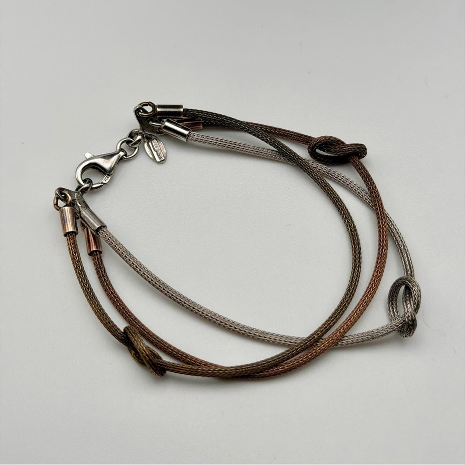 Italian Design Sterling Silver Multi-Strand Necklace & Bracelet Set