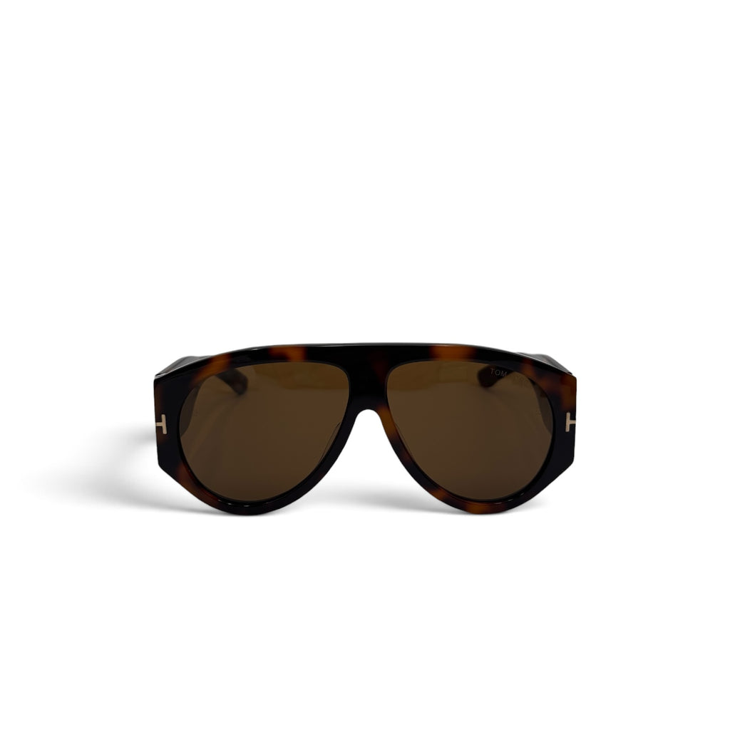 Tom Ford Bronson FT1044 52G Tortoise Aviator Sunglasses