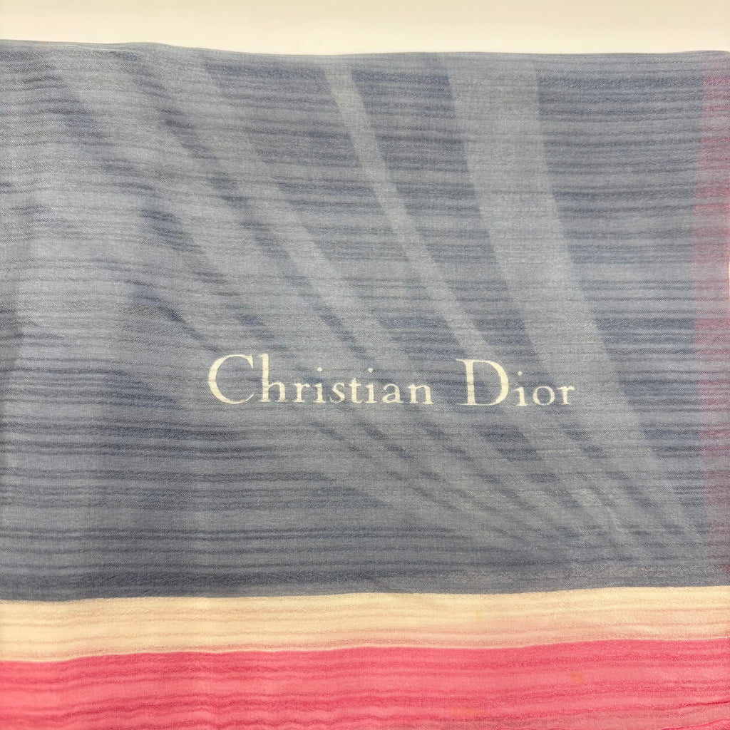Christian Dior Vintage Iris Floral Scarf