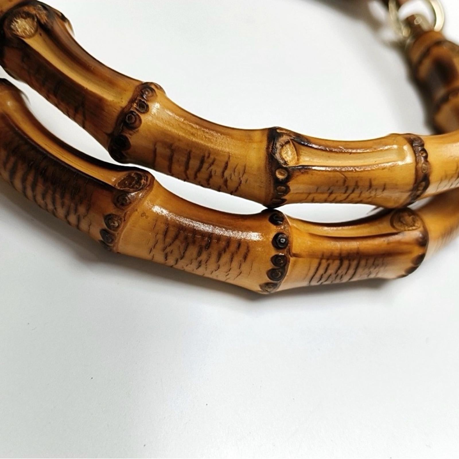 Gucci White Flora Floral Canvas Bamboo
Top Handle Mini Tote Bag