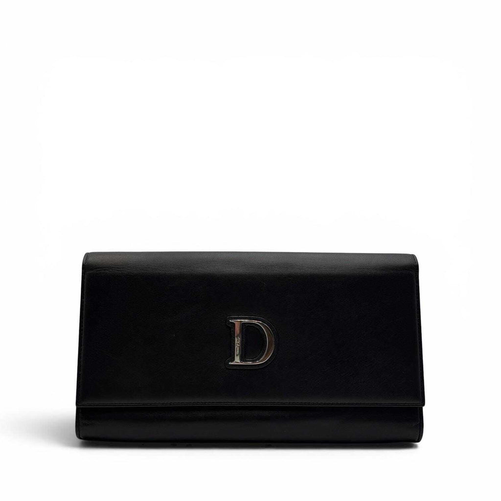 Christian Dior Vintage D Logo Travel Wallet/ Clutch
