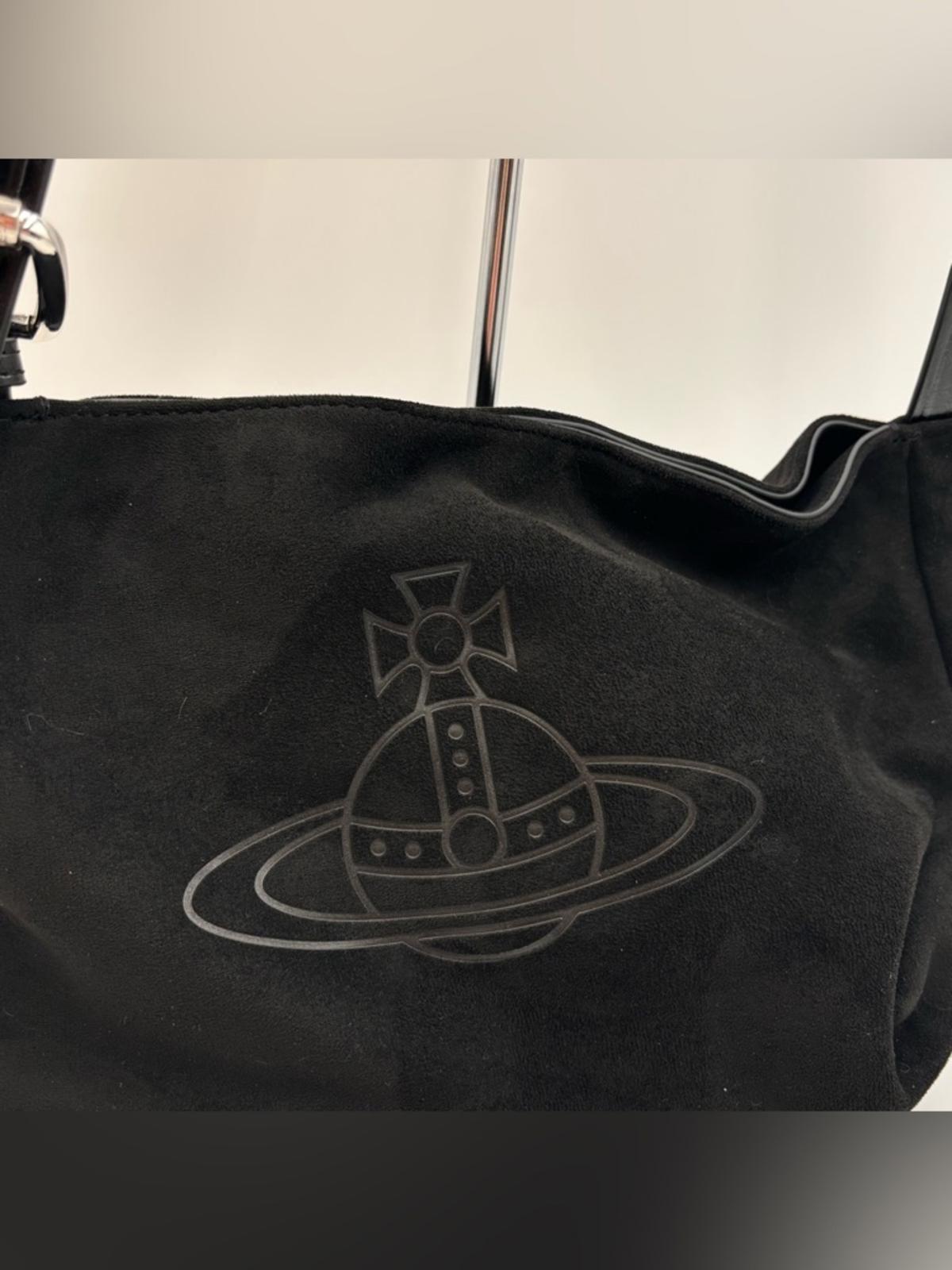 Vivienne Westwood Orb Shoulder Bag Black Surde Leather Strap