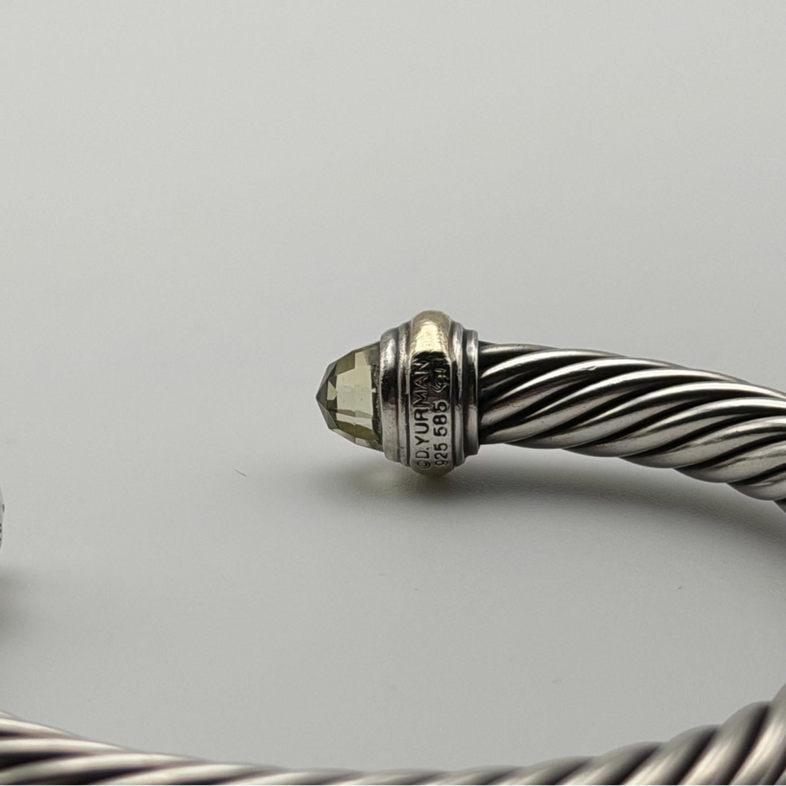 DAVID YURMAN CLASSIC CABLE BRACELET – PRASIOLITE
