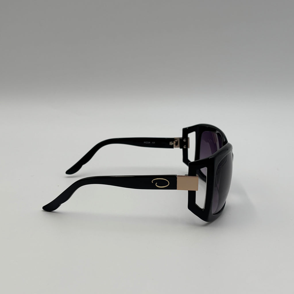 Oscar de la Renta Oversized Black Square Sunglasses SSC5046