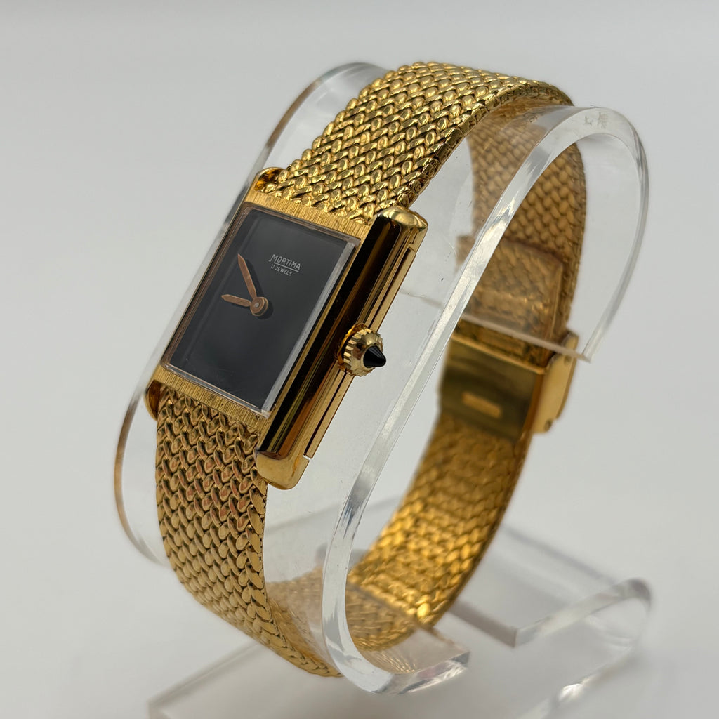 Mortima 17 Jewels Tank Watch 1970s