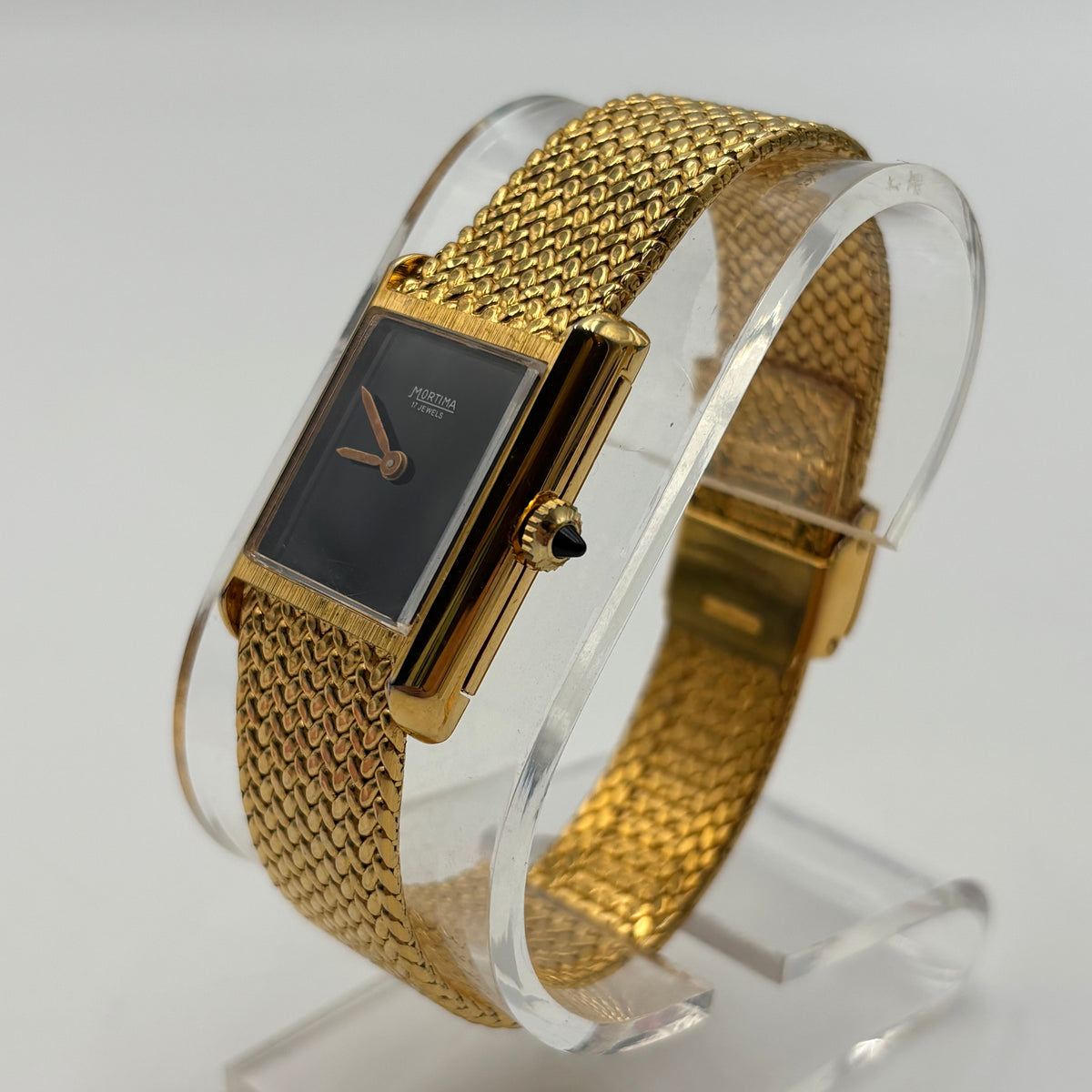 Mortima 17 Jewels Tank Watch 1970s