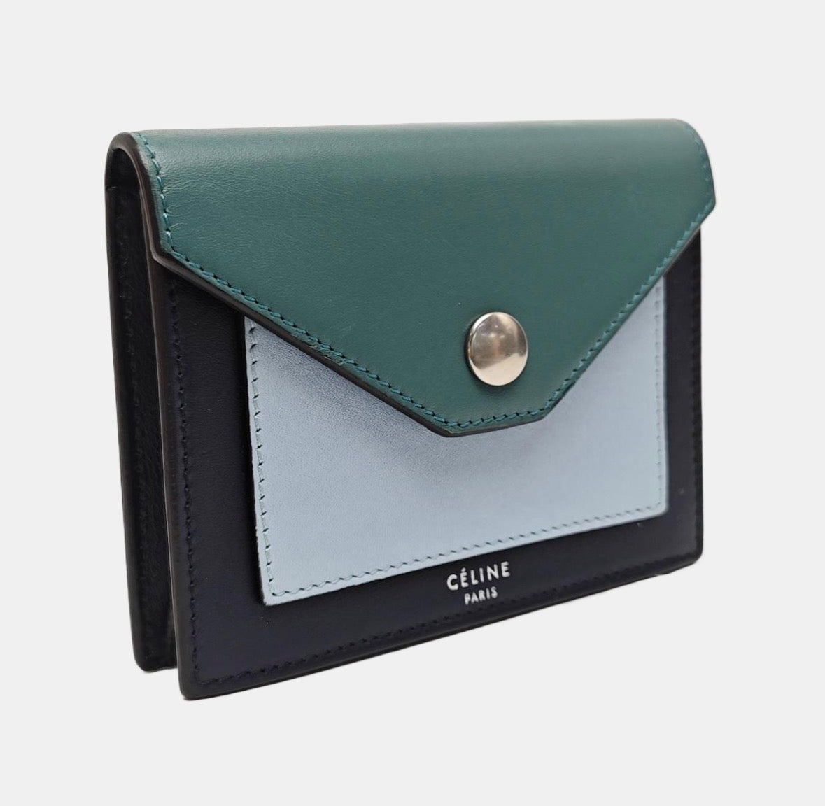 Céline Tri-Color Pocket Card Holder 2017