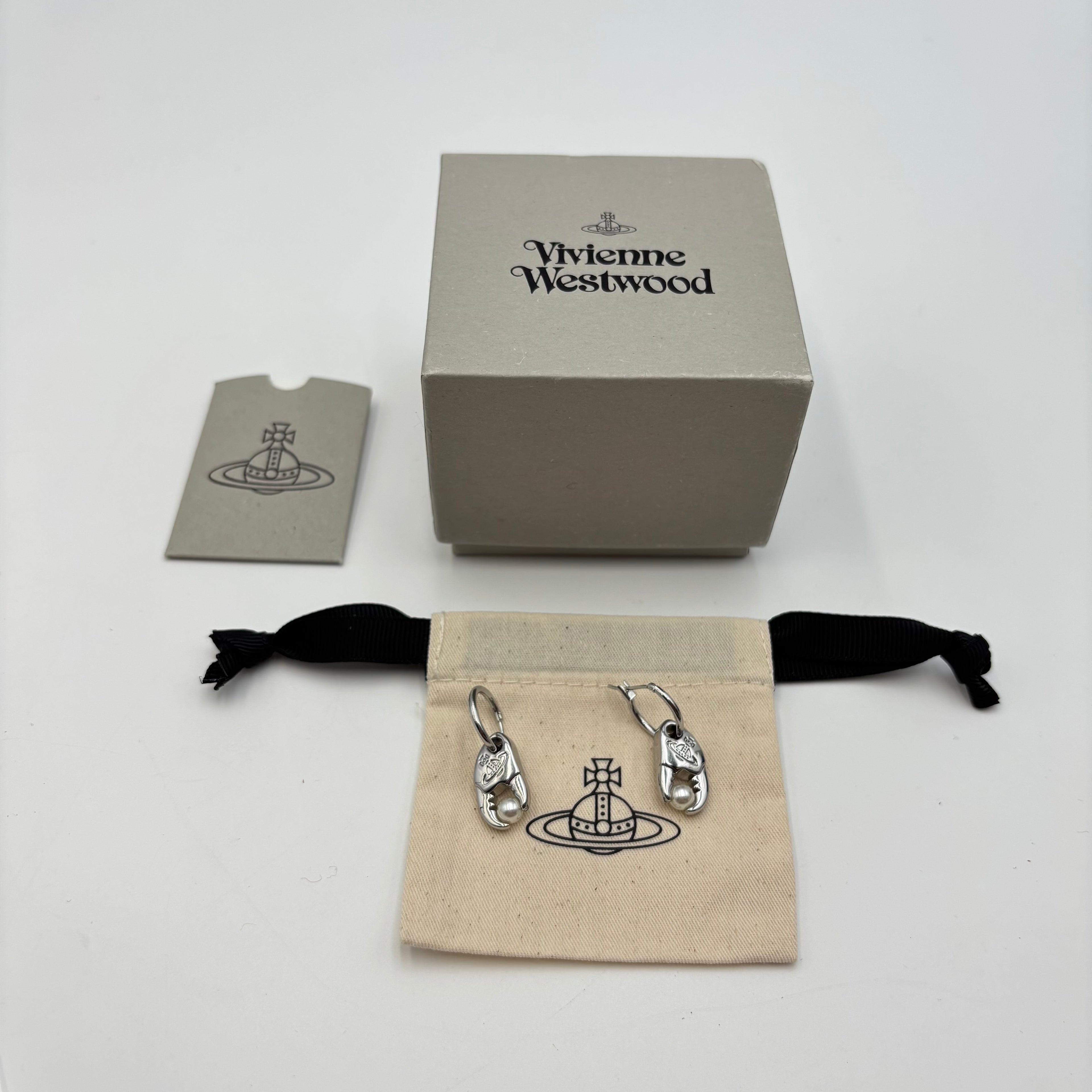 Vivienne Westwood Freda Orb Pearl Drop Earrings