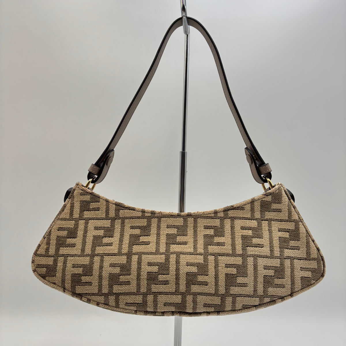 Fendi O’Lock Swing FF Chenille Shoulder Bag