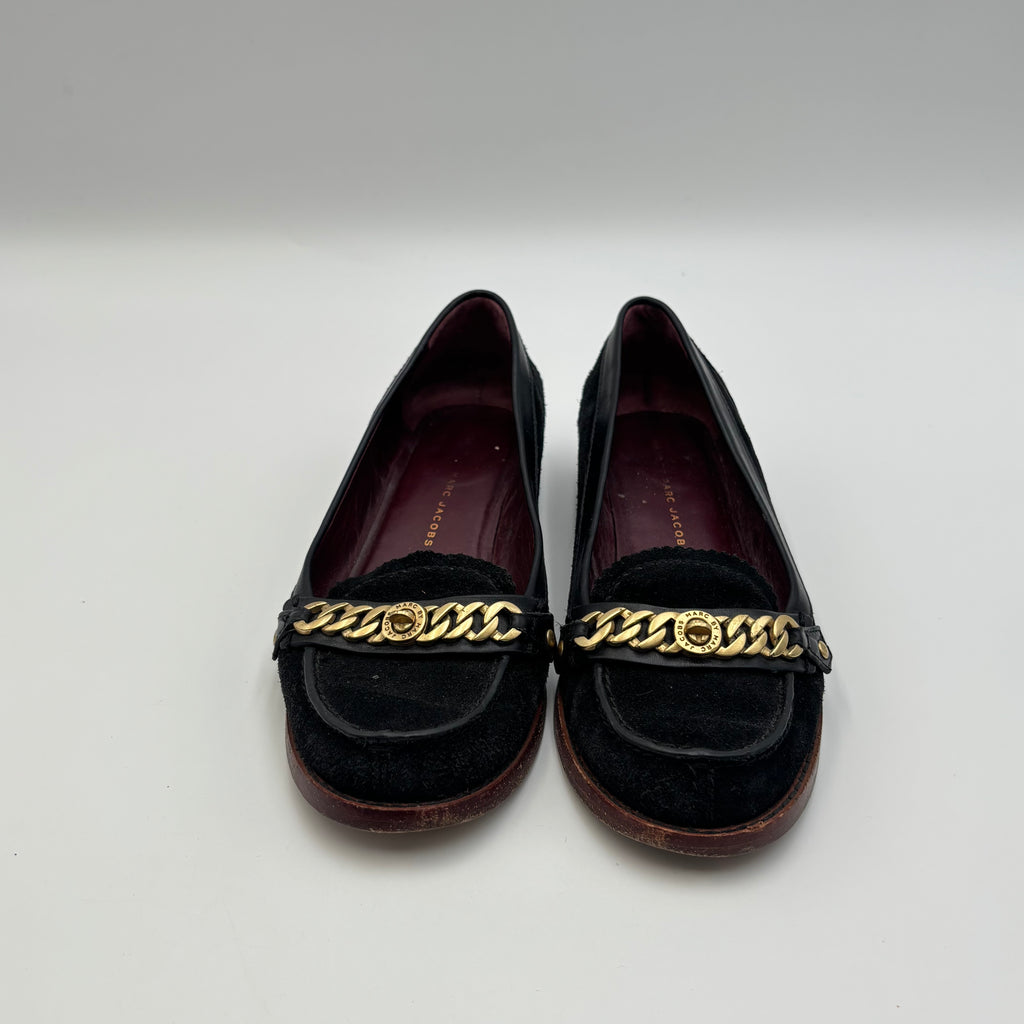 Marc by Marc Jacobs Katie Chain Suede Loafers