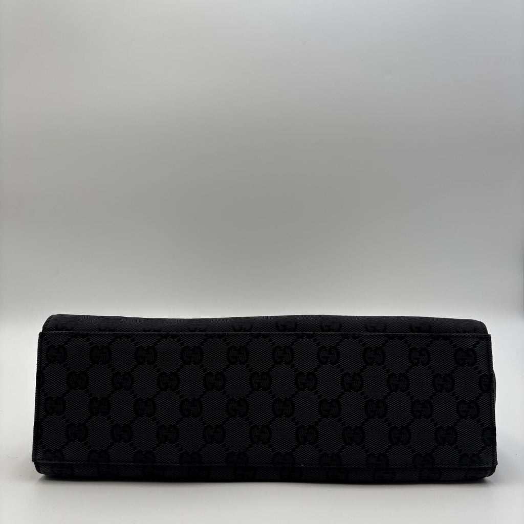 Gucci Bamboo GG Canvas Tote Bag Black