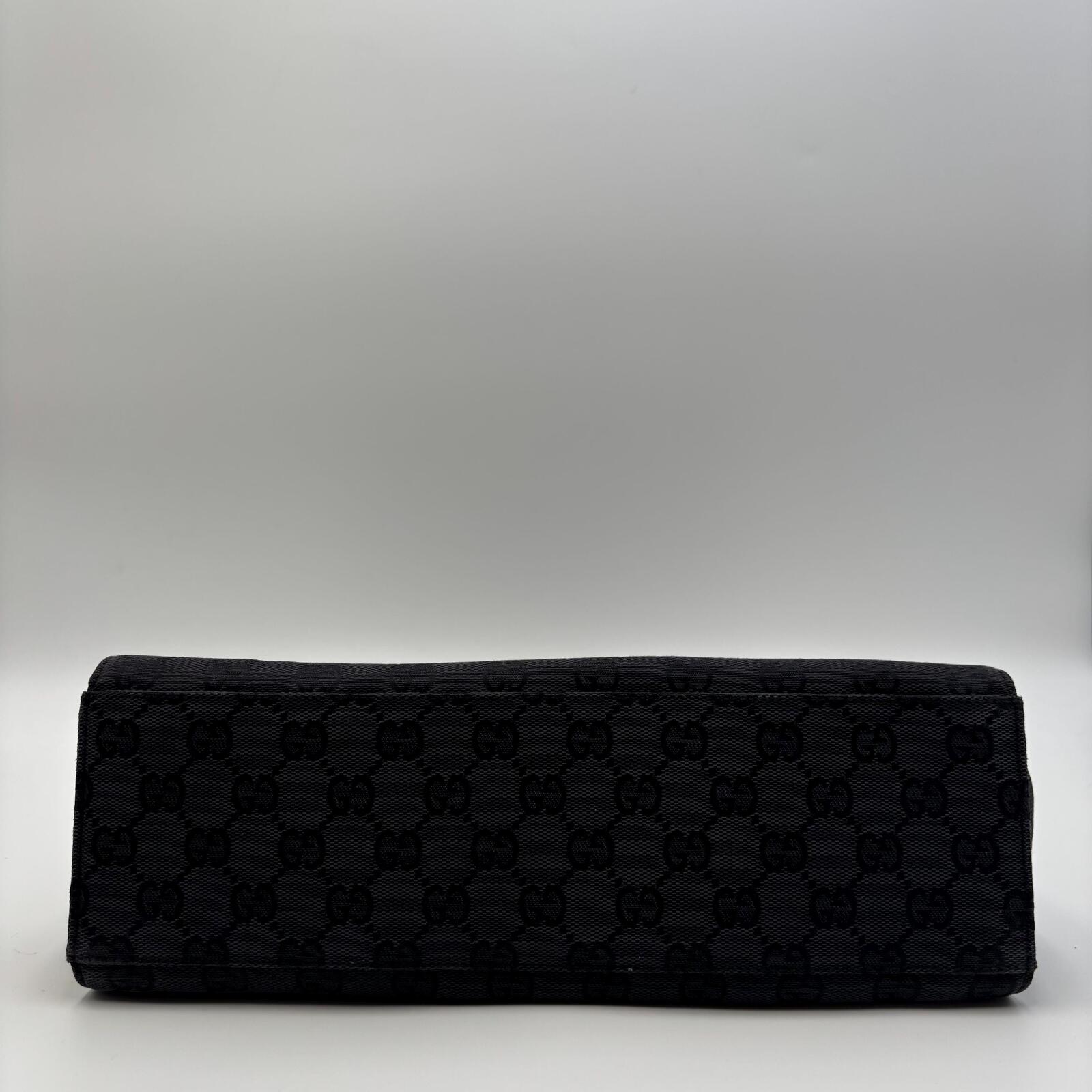 Gucci Bamboo GG Canvas Tote Bag Black