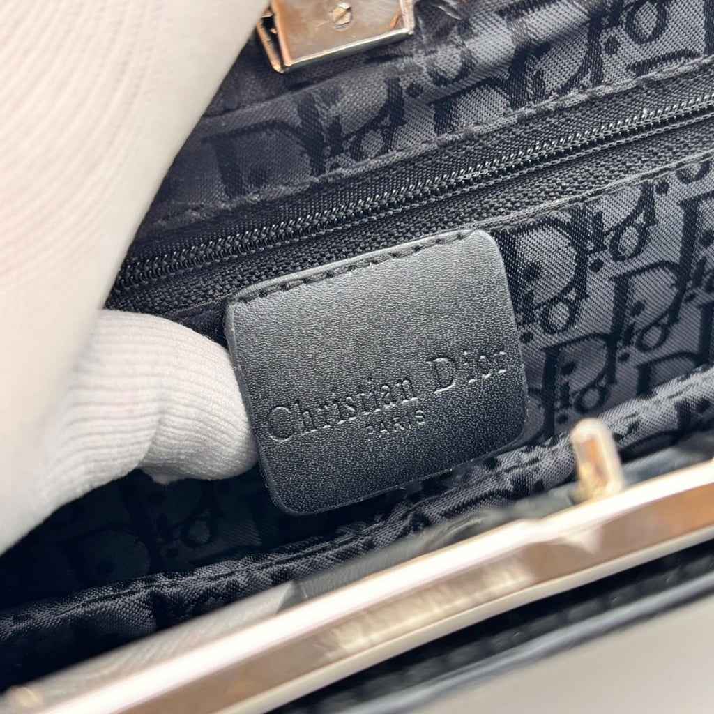 Christian Dior Black Bondage Handbag By John Galliano 2000
