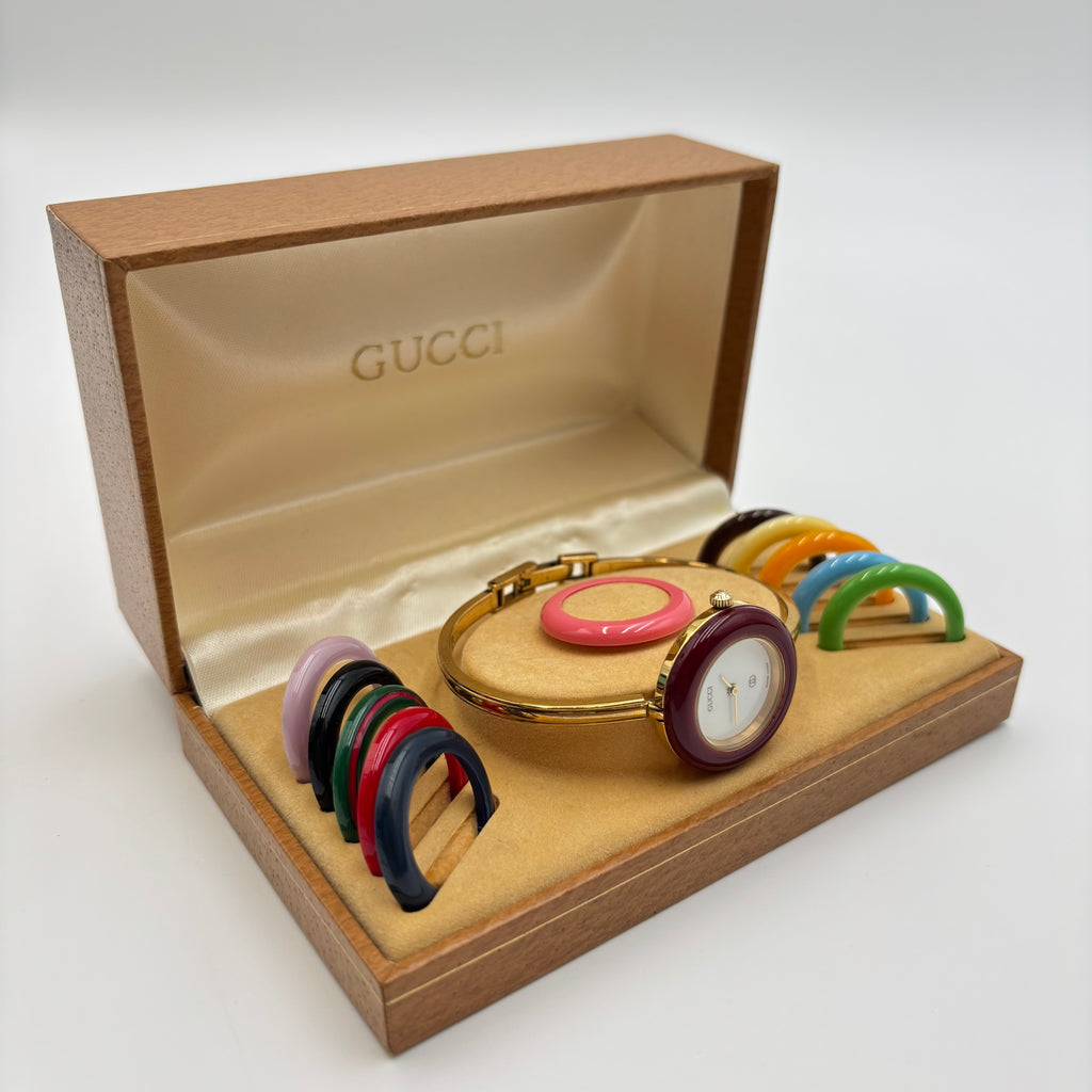 Gucci 1100-L Interchangeable Bezel Watch Set