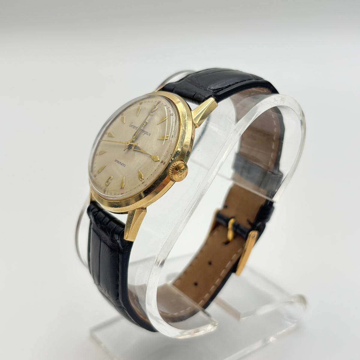 Girard-Perregaux Gyromatic 14K Gold Automatic Watch 1950s