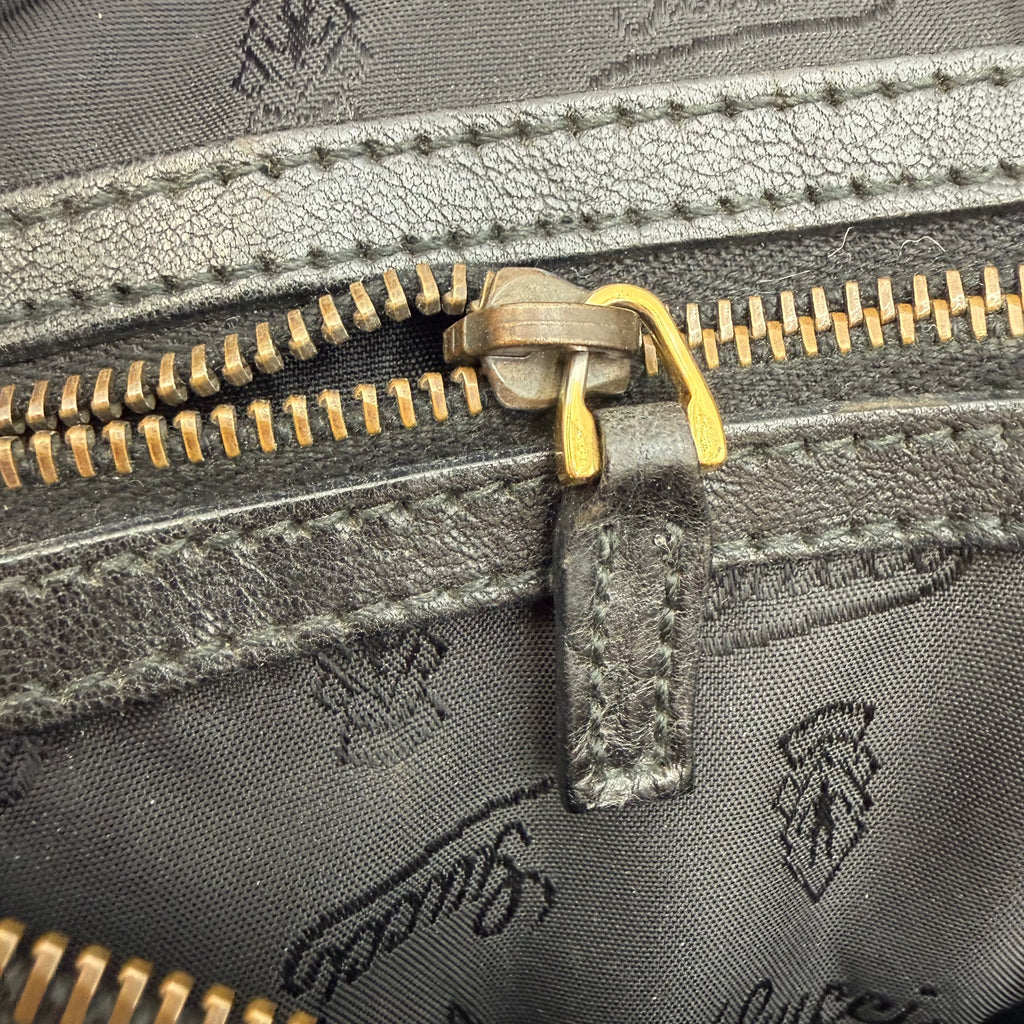Gucci Babouska Embellished Black Suede Boston Bag by Frida Giannini – circa 2008