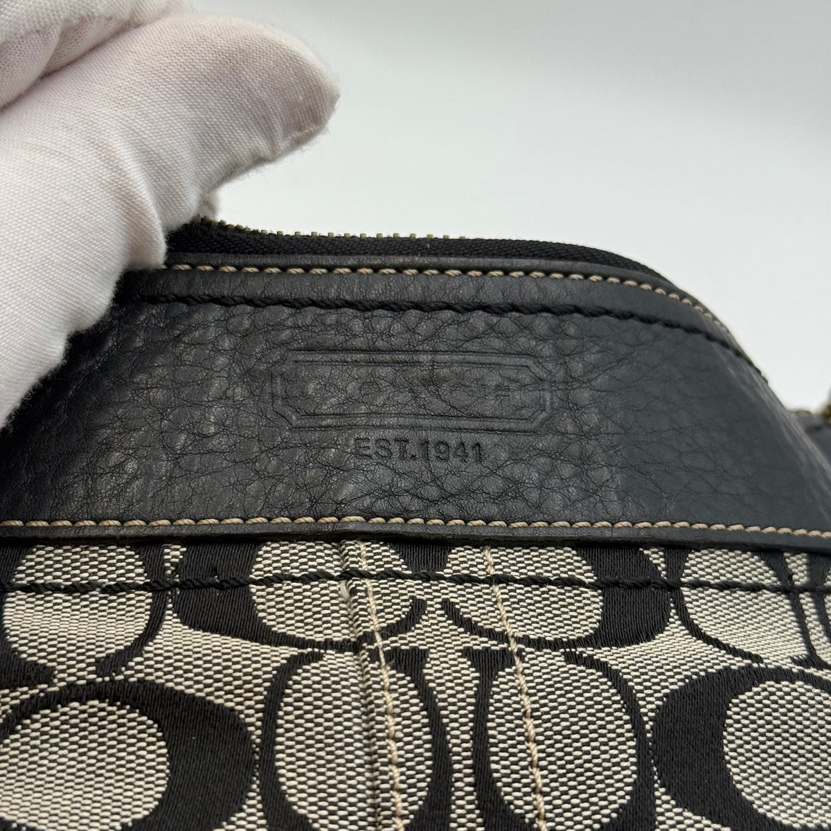 Coach Signature Jacquard Duffle Crossbody Bag, circa 2007