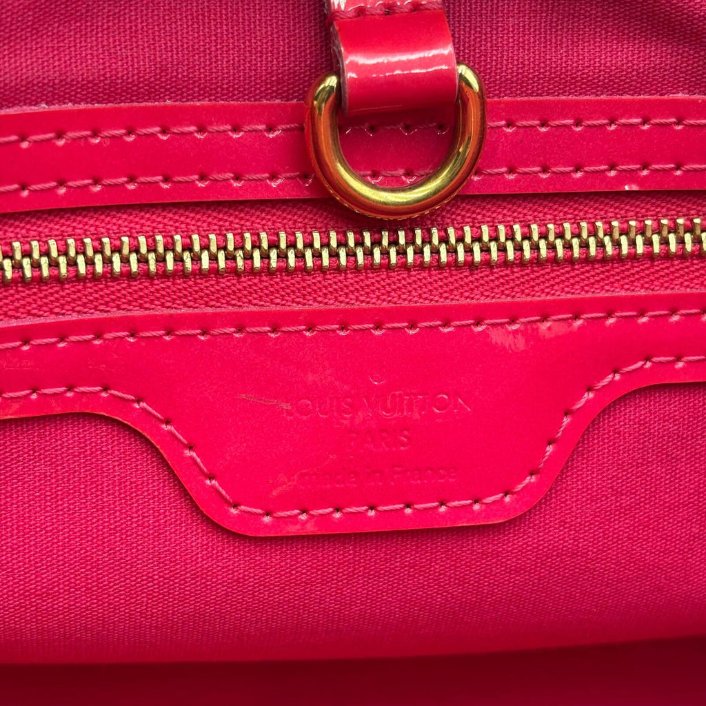 Louis Vuitton Monogram Vernis Wilshire Boulevard Tote PM Hot Pink Patent Leather