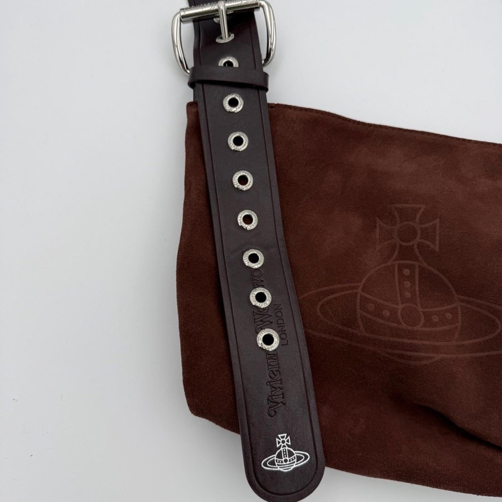 Vivienne Westwood Suede Shoulder Bag – Chocolate Brown