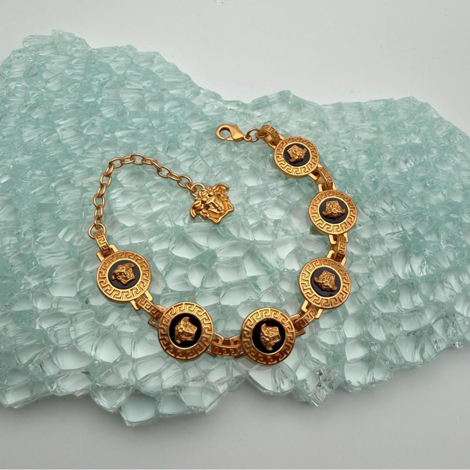 VERSACE MEDUSA GOLD-TONE BRACELET