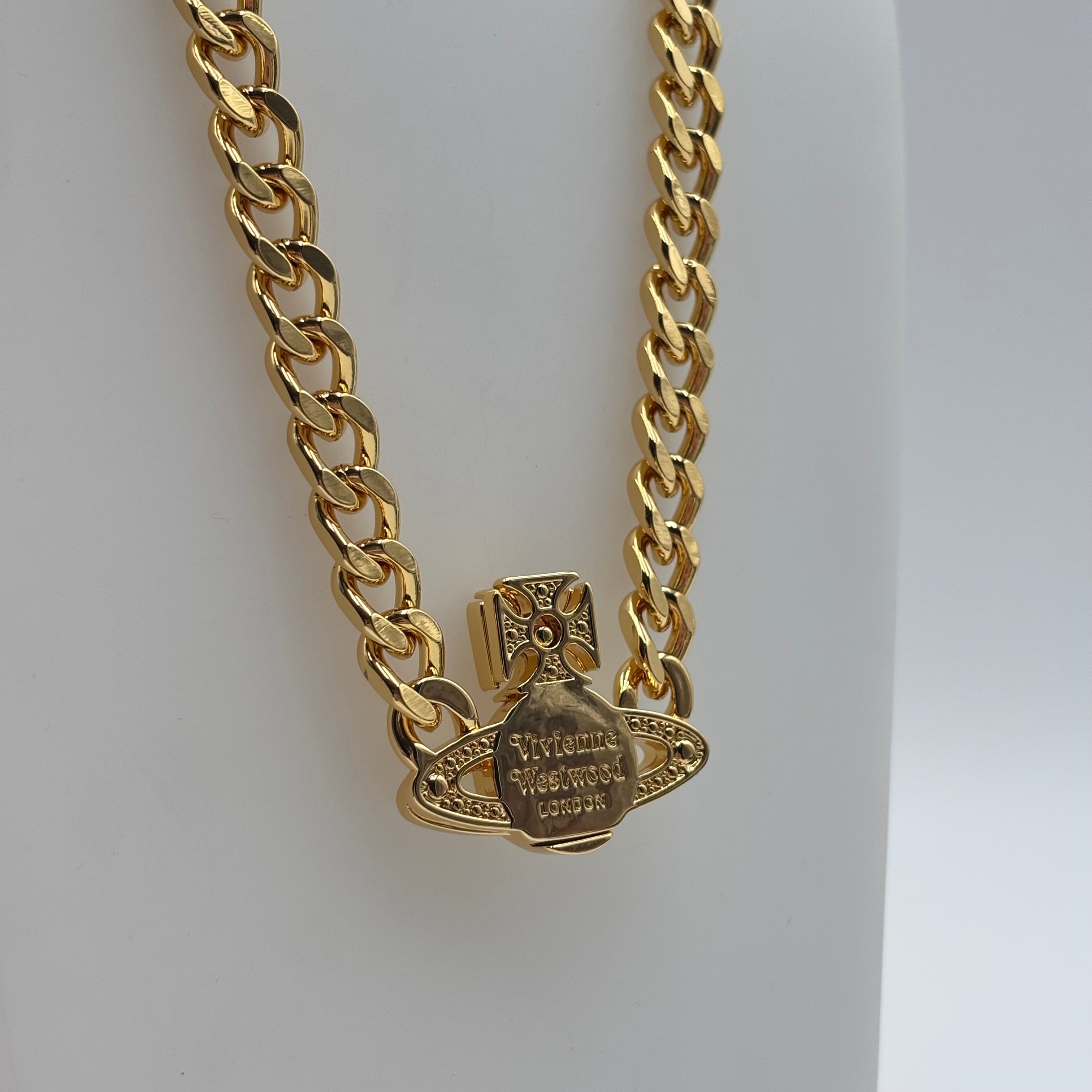 Vivienne Westwood Graziella Gold Crystal Orb Necklace