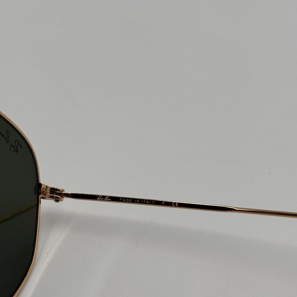 Ray-Ban Hexagonal Flat Lenses RB3548N Gold Blue Mirror Sunglasses