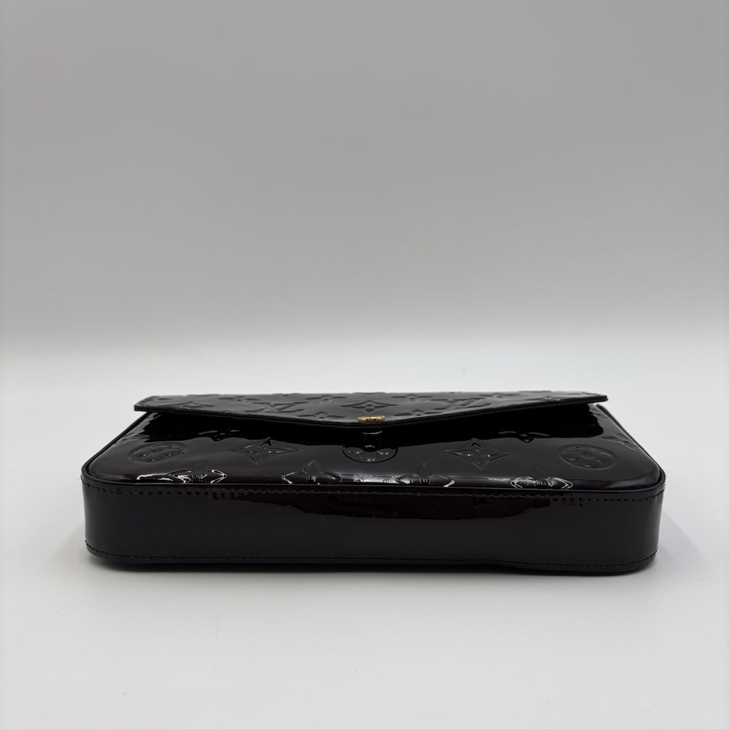 Louis Vuitton Pochette Félicie Monogram Vernis Amarante