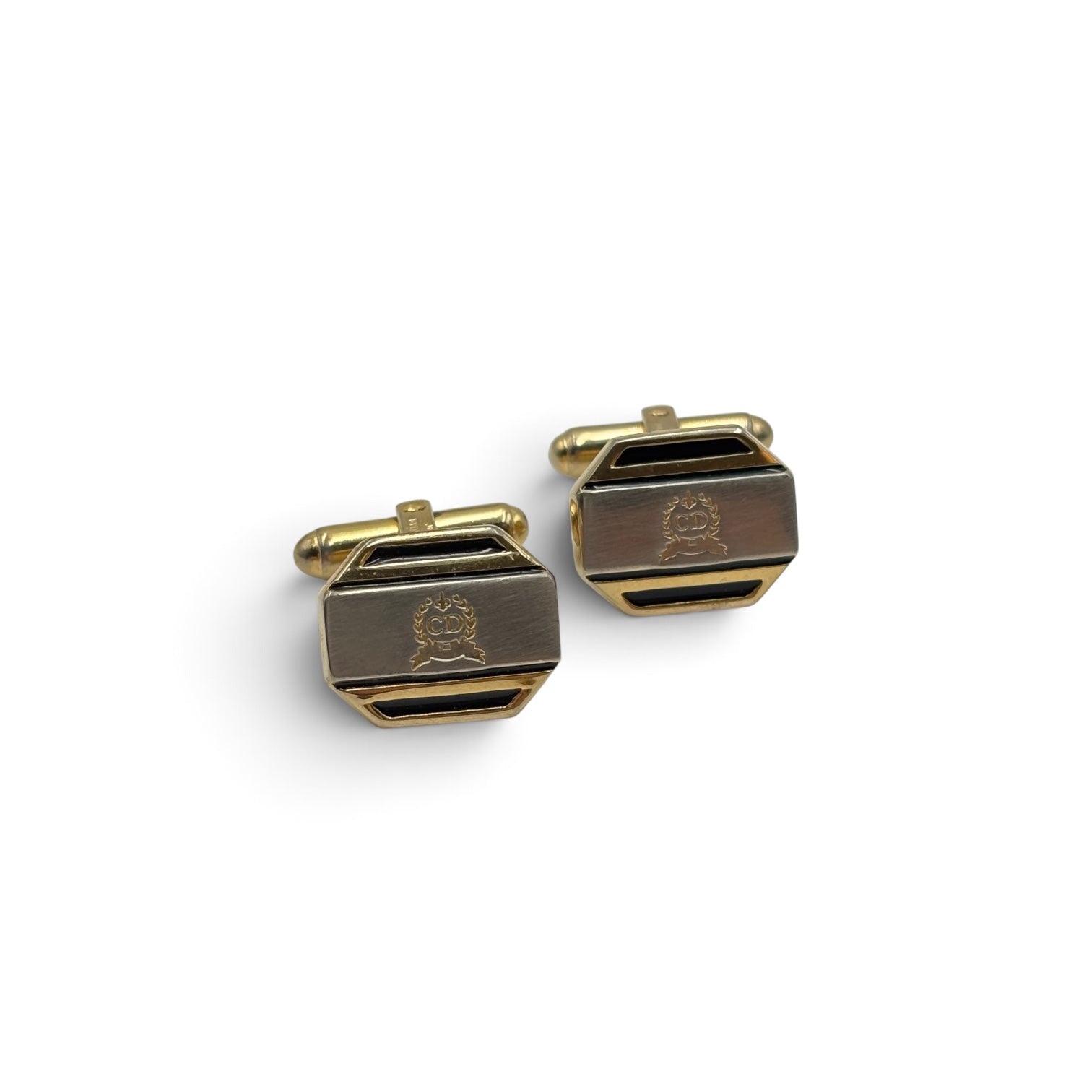 Christian Dior Monsieur CD Crest Cufflinks