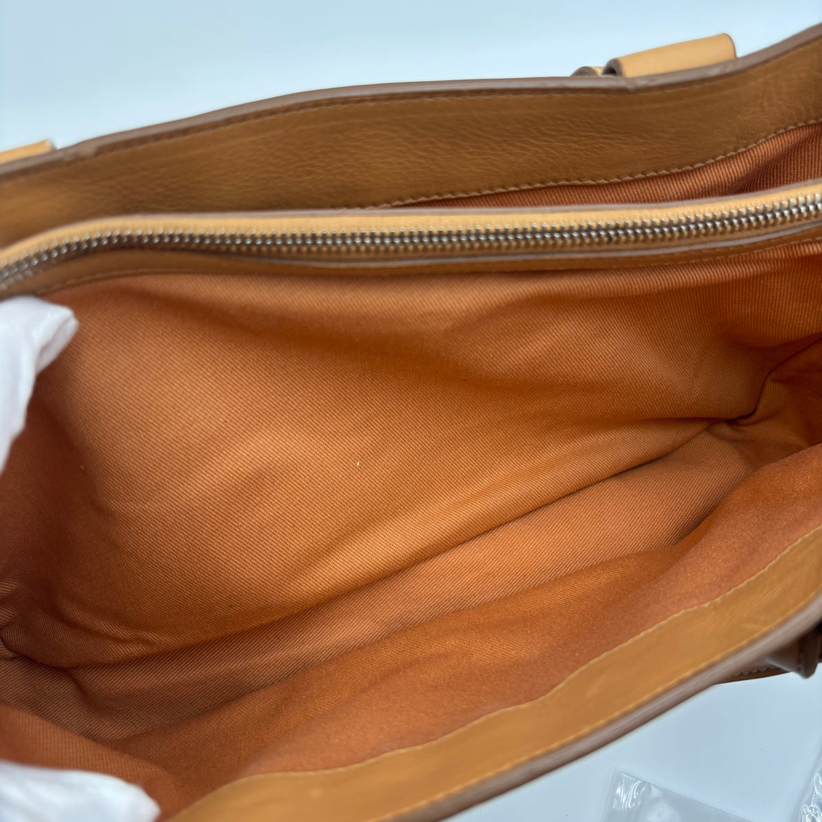 Celine Boogie Leather Handbag in Camel
