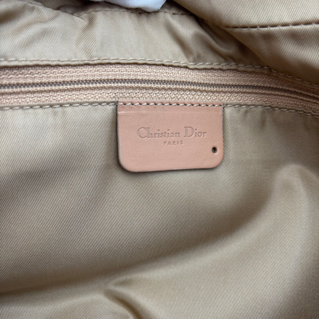 Christian Dior Malice Pearl Tan Leather Shoulder Bag by John Galliano 2000