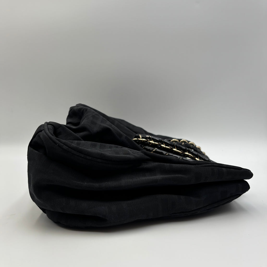 Fendi Zucca Mia Large Chain Shoulder Bag 2000s