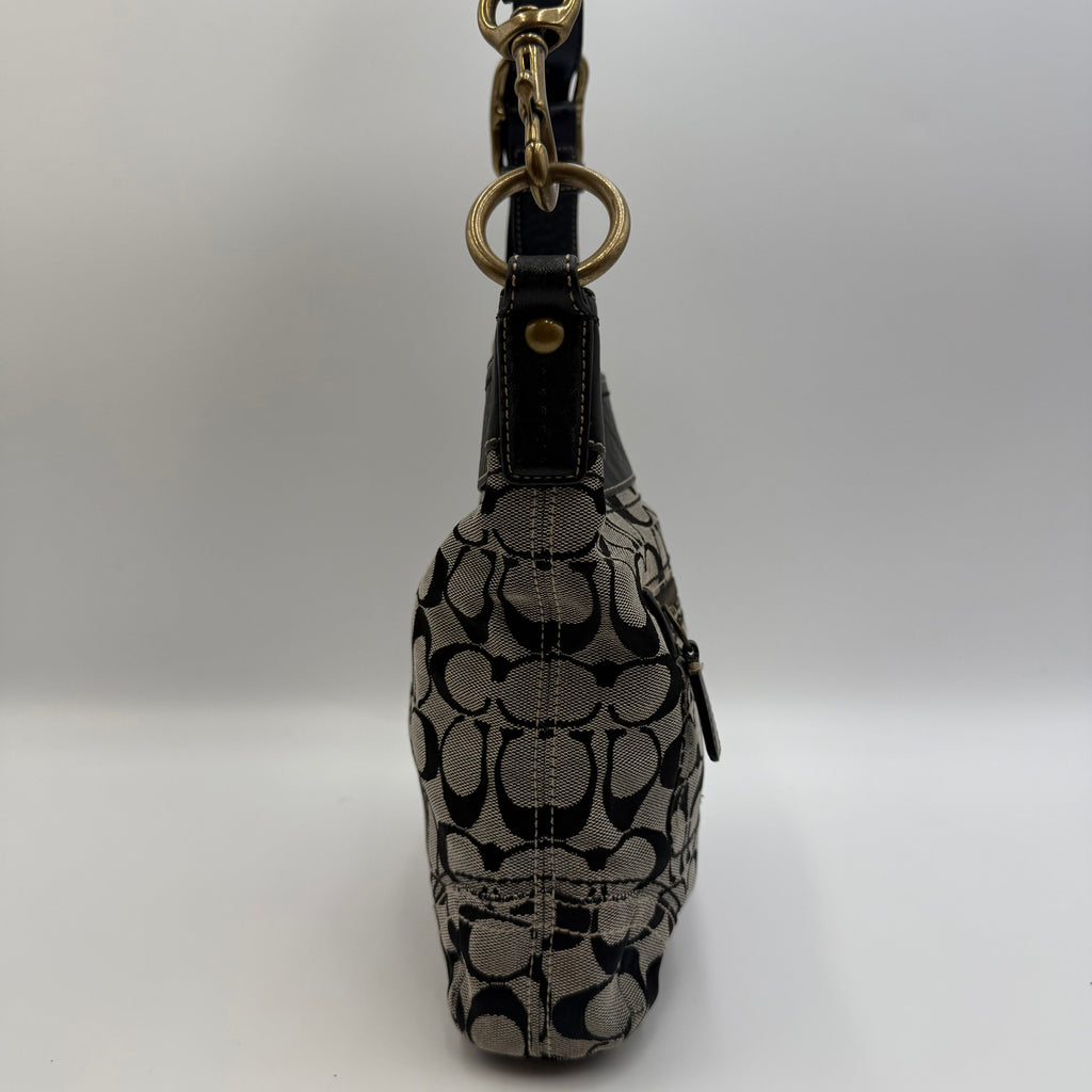 Coach Signature Jacquard Duffle Crossbody Bag, circa 2007