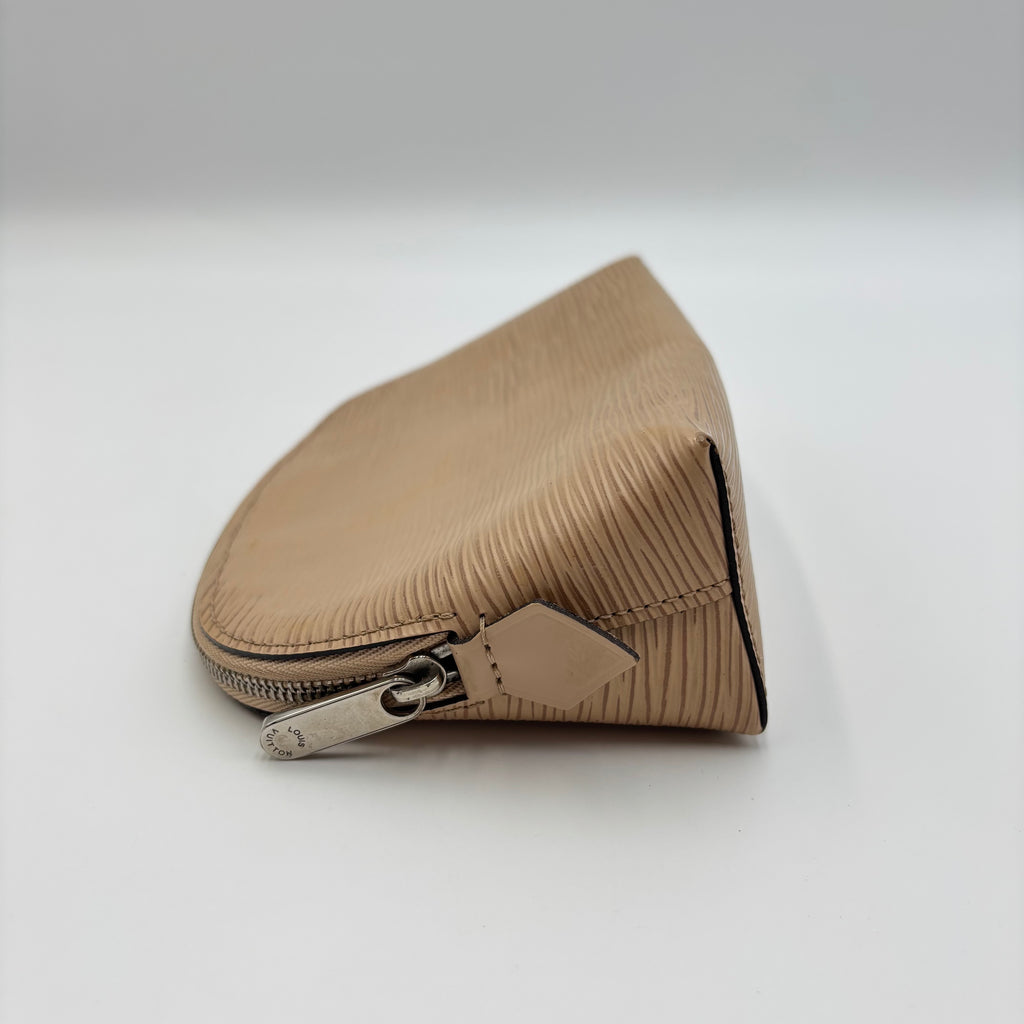 Louis Vuitton Epi Leather Cosmetic Pouch in Beige