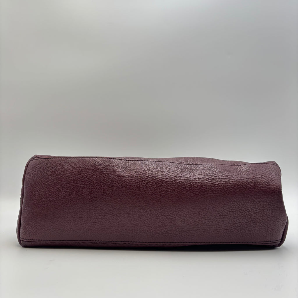 Gucci Soho Interlocking G Leather Chain Tote in Bordeaux