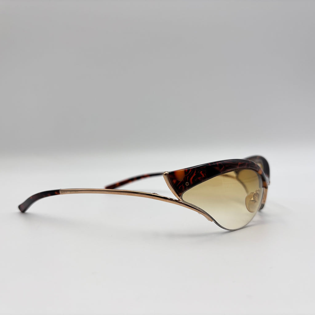 Louis Vuitton Vintage Tortoiseshell Cat-Eye Sunglasses, 2004