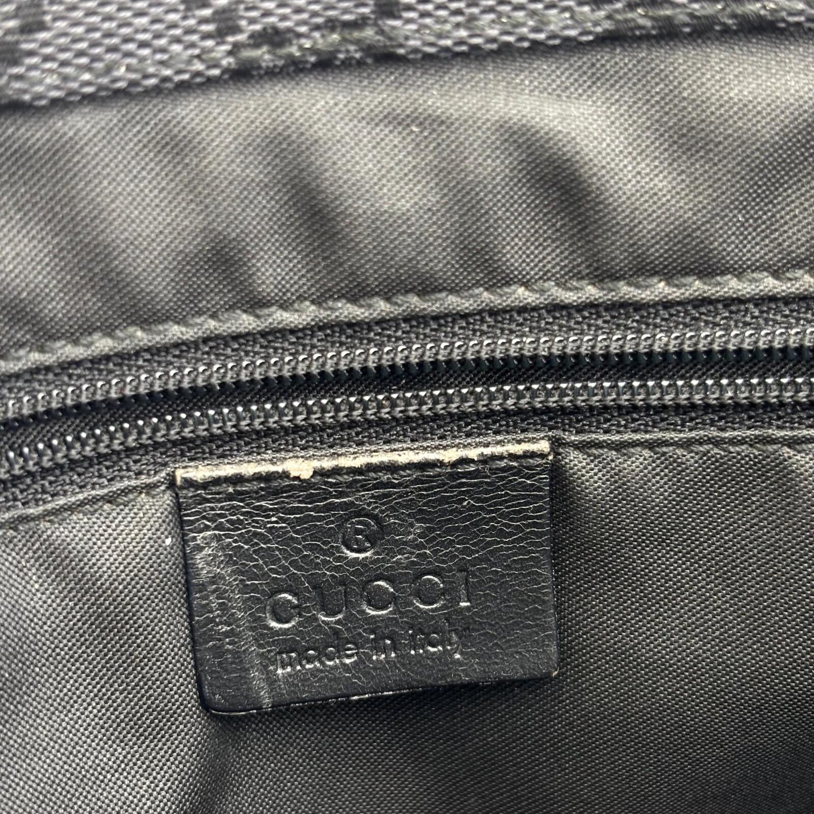 Gucci Bamboo GG Canvas Tote Bag Black