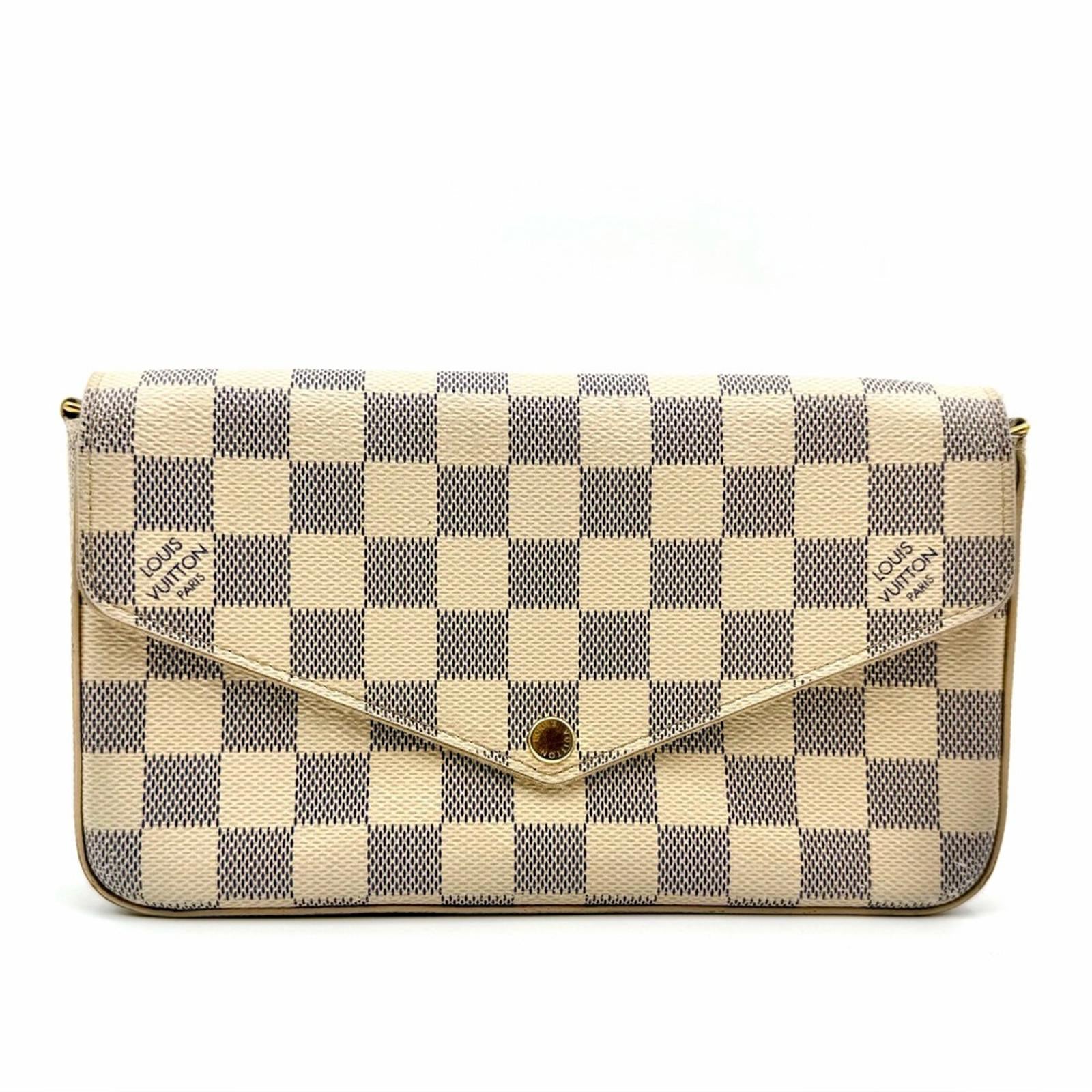 LOUIS VUITTON DAMIER AZUR FELICIE POCHETTE WALLET / CROSSBODY