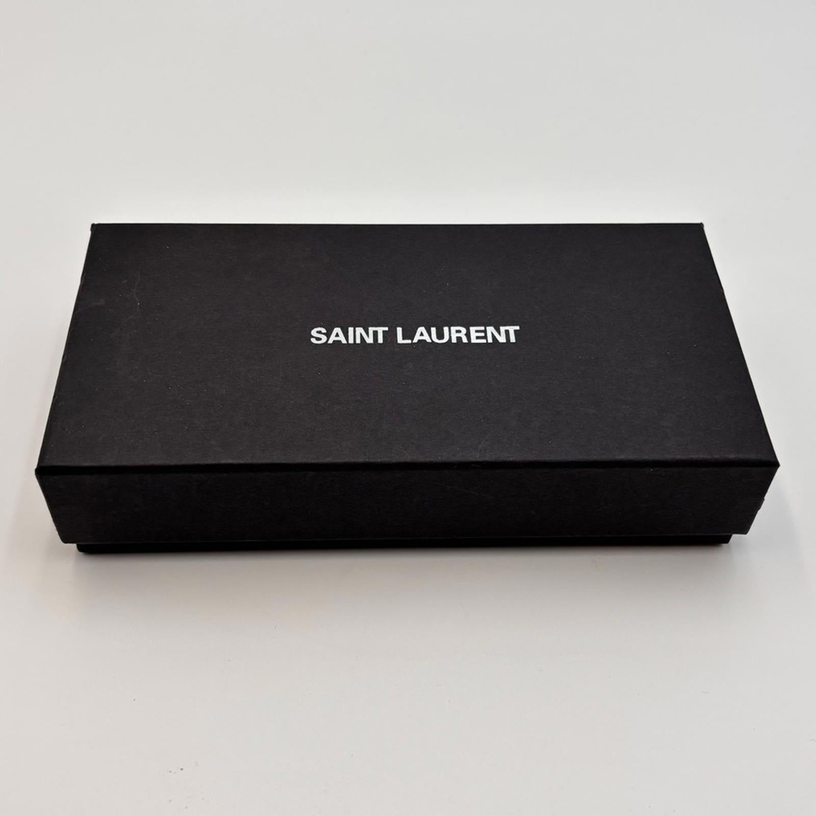 Saint Laurent YSL Cat Eye Tortoiseshell Sunglasses Gold Logo