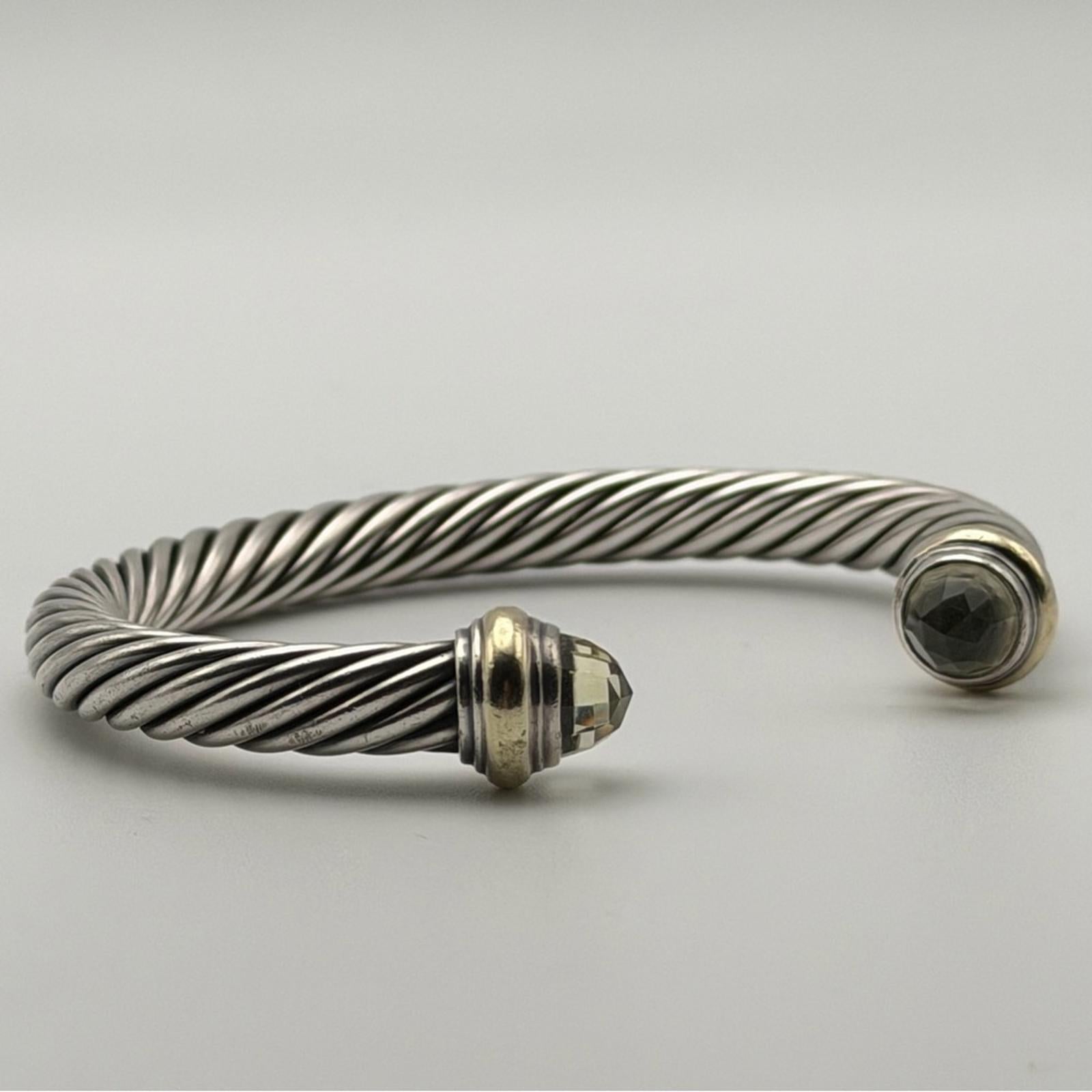 DAVID YURMAN CLASSIC CABLE BRACELET – PRASIOLITE