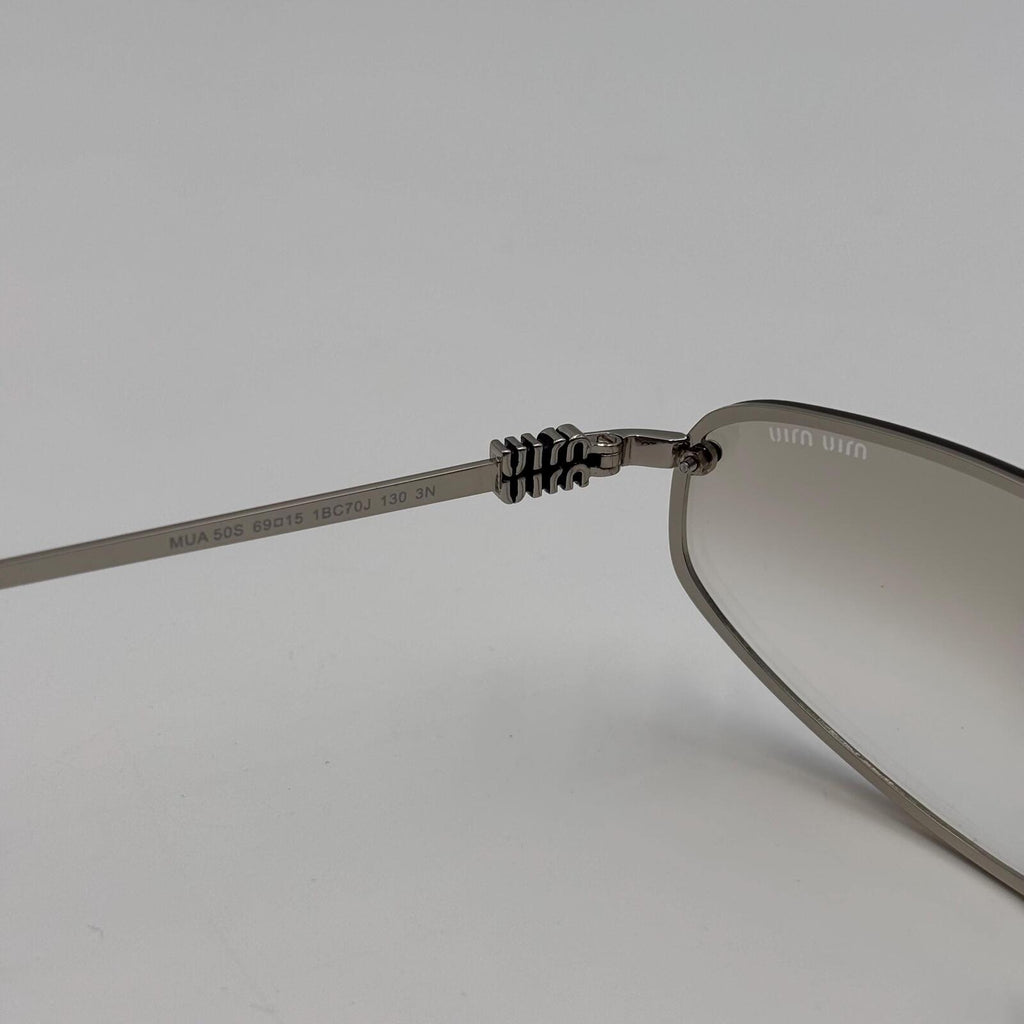 Miu Miu MU A50S 1BC70J Silver Metal Sunglasses