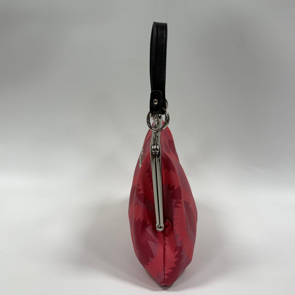 Vivienne Westwood Pink Tartan Vegan Granny Frame Bag. 2020s