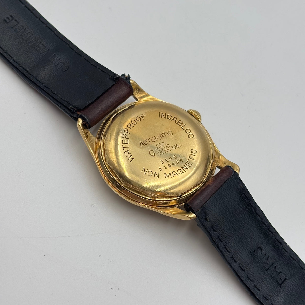 Baume & Mercier Genève 18K Gold Automatic Watch 1950s