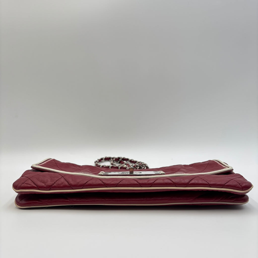 Chanel East West Mademoiselle Flap Bag – Red Lambskin