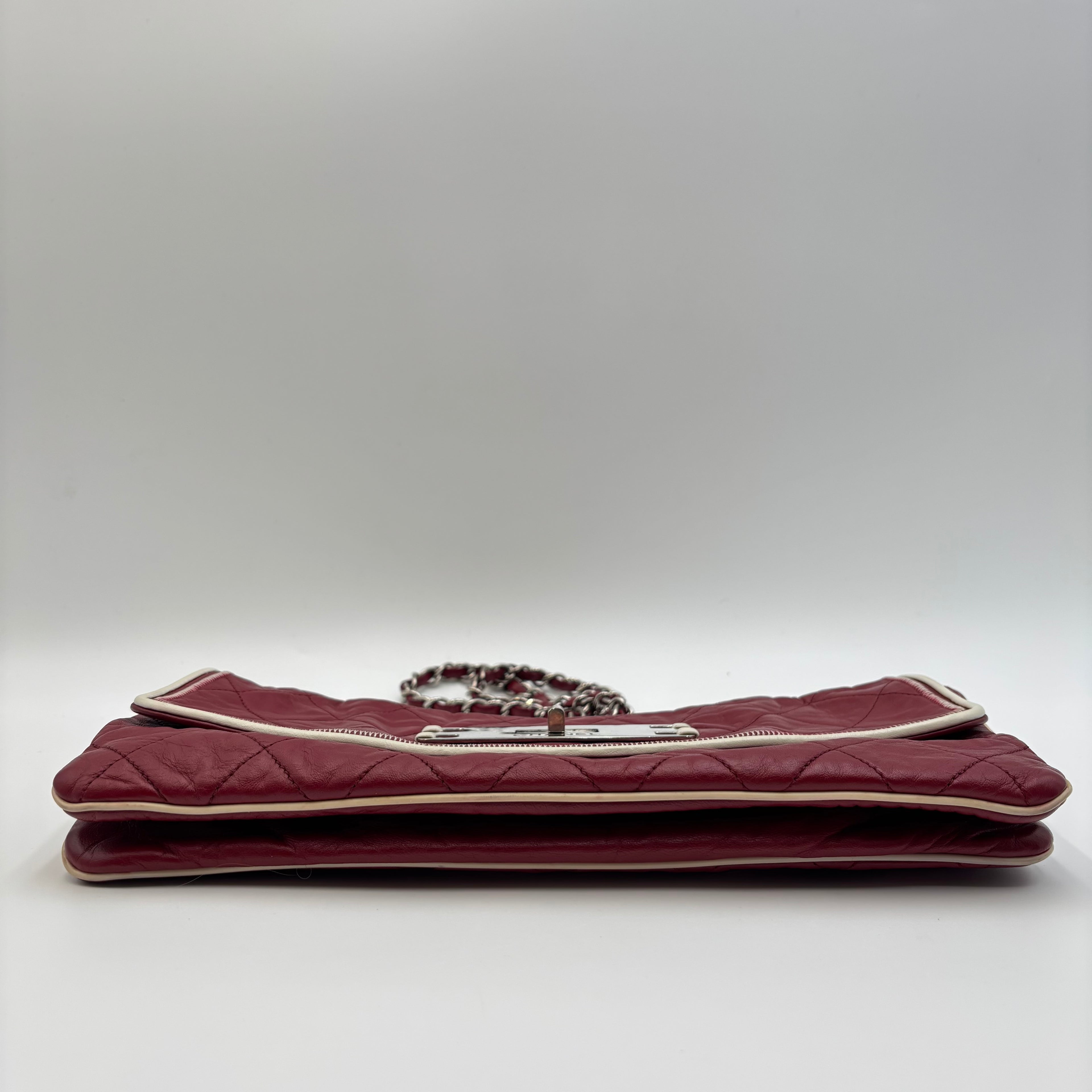 Chanel East West Mademoiselle Flap Bag – Red Lambskin
