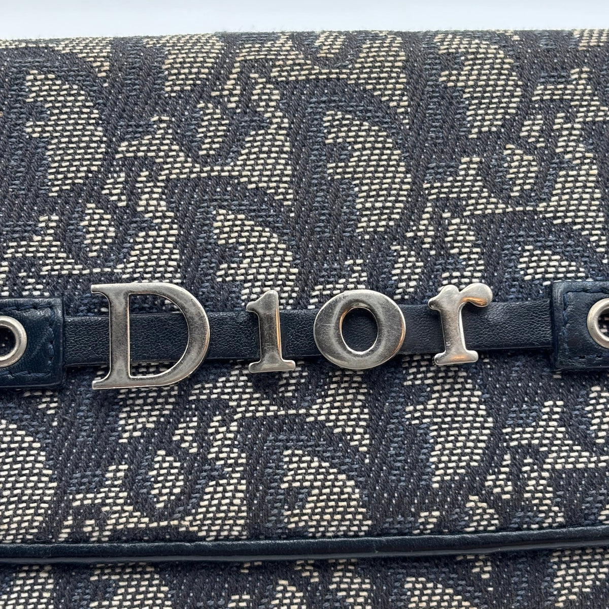 Dior Vintage Trotter Oblique Monogram Long Wallet 2006