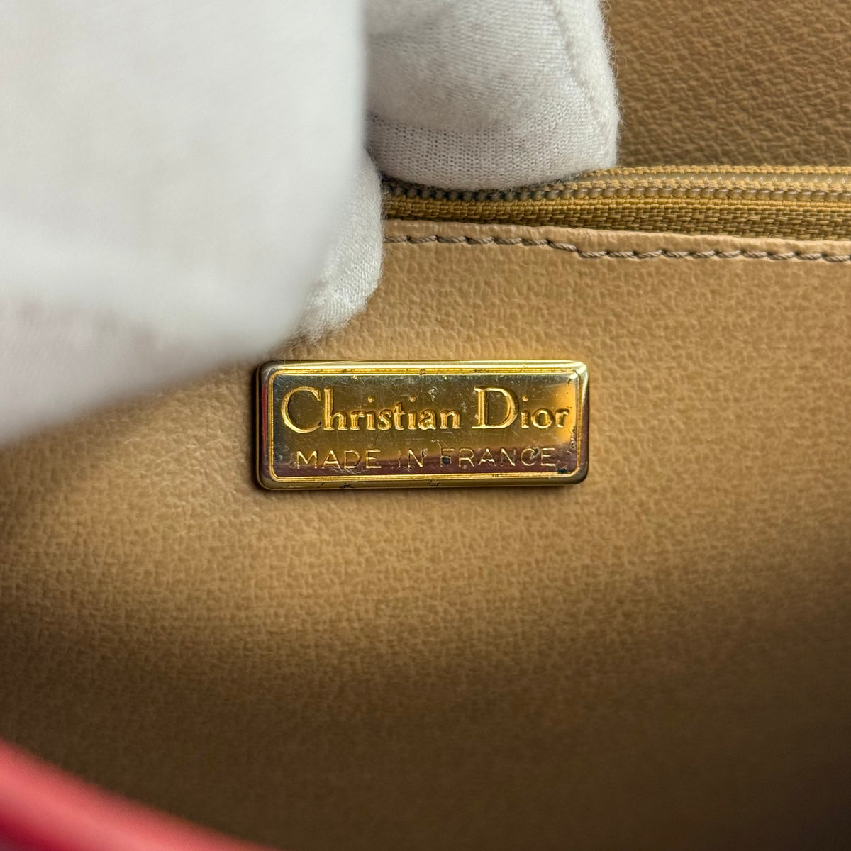 Christian Dior Vintage Burgundy Trotter Monogram Shoulder Bag