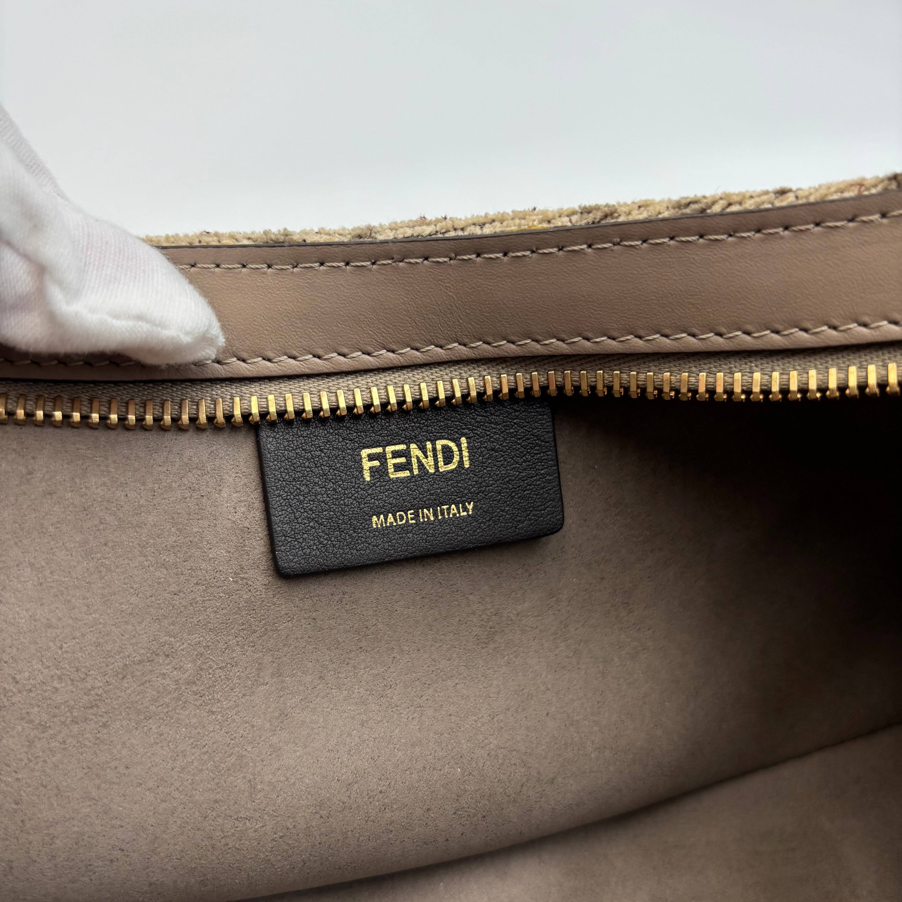 Fendi O’Lock Swing FF Chenille Shoulder Bag