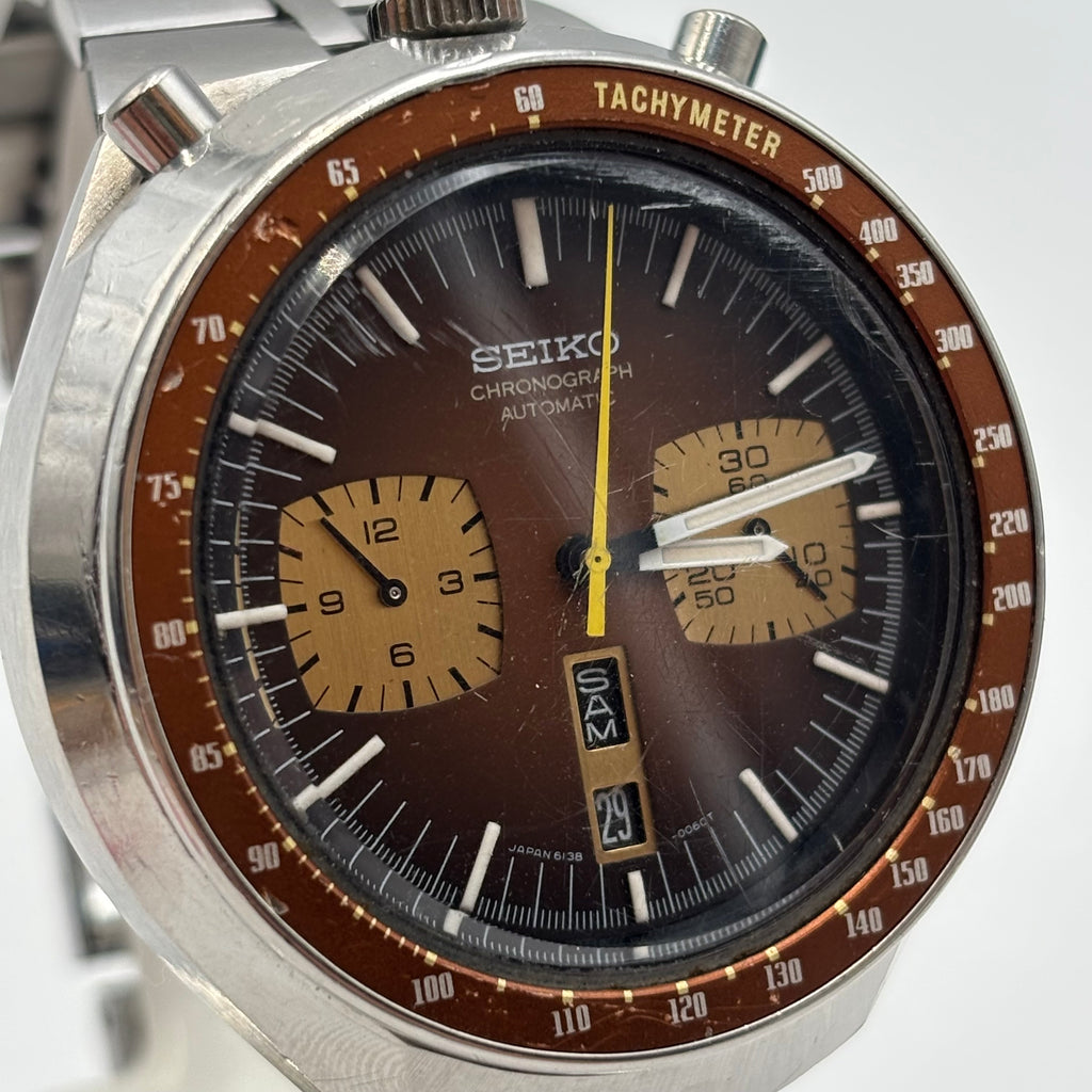 Seiko Bullhead 6138-0040 Automatic Chronograph 1974